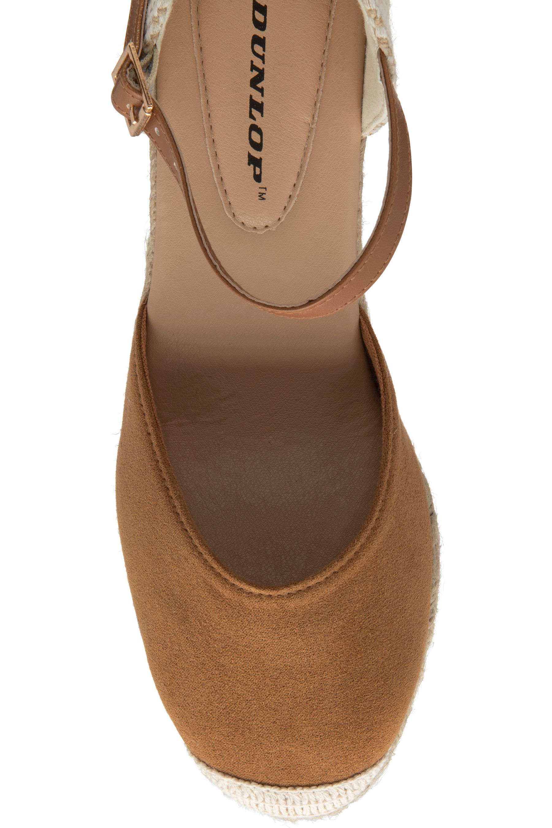Dunlop - Sandali stile espadrillas con zeppa