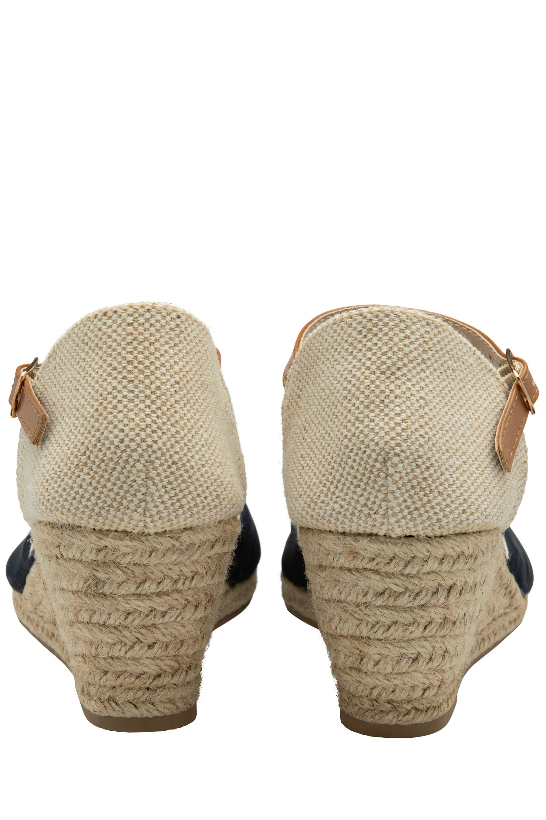Dunlop - Scarpe stile espadrillas con zeppa