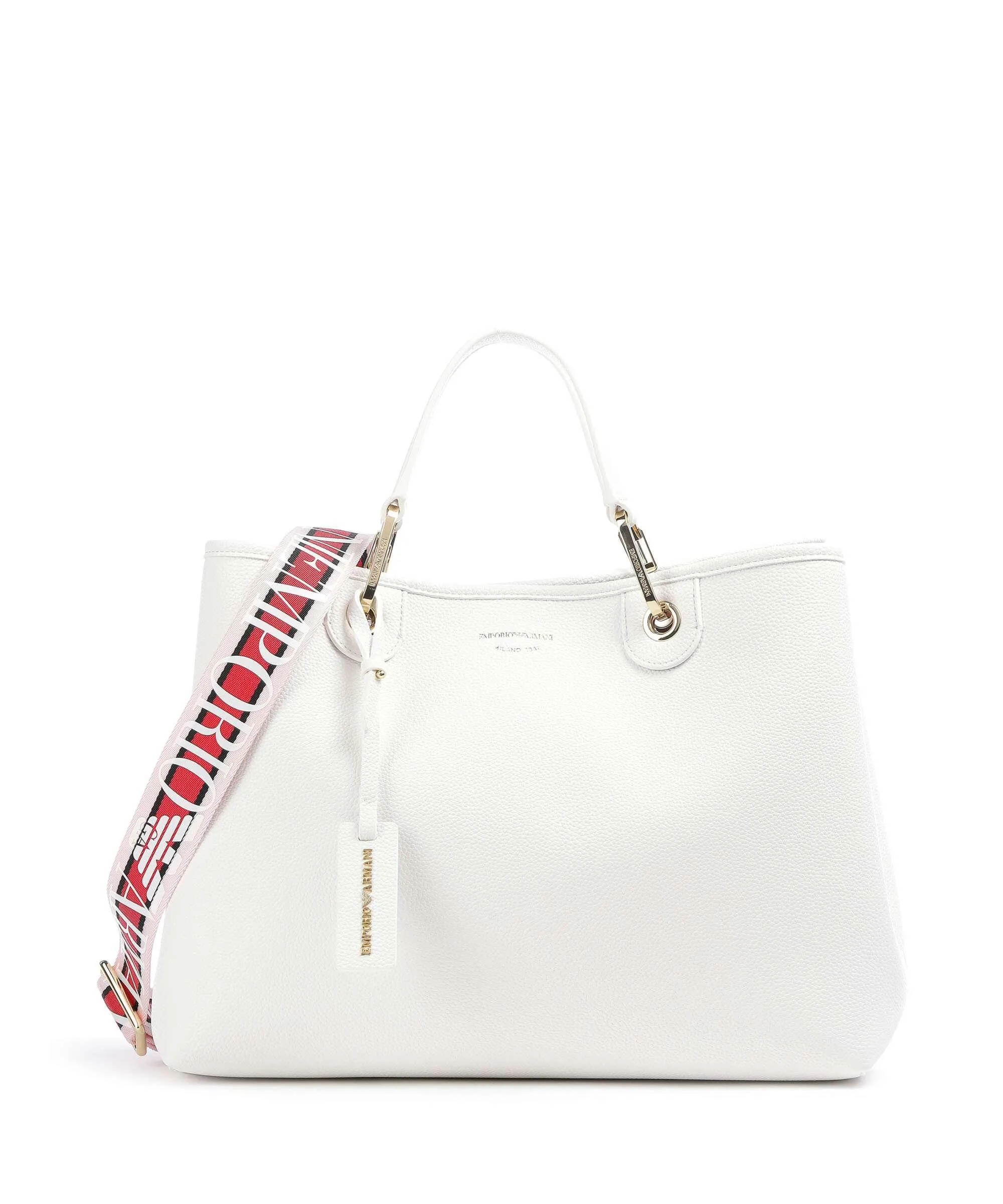  Emporio Armani My EA Borsa a mano pelle sintetica bianco  