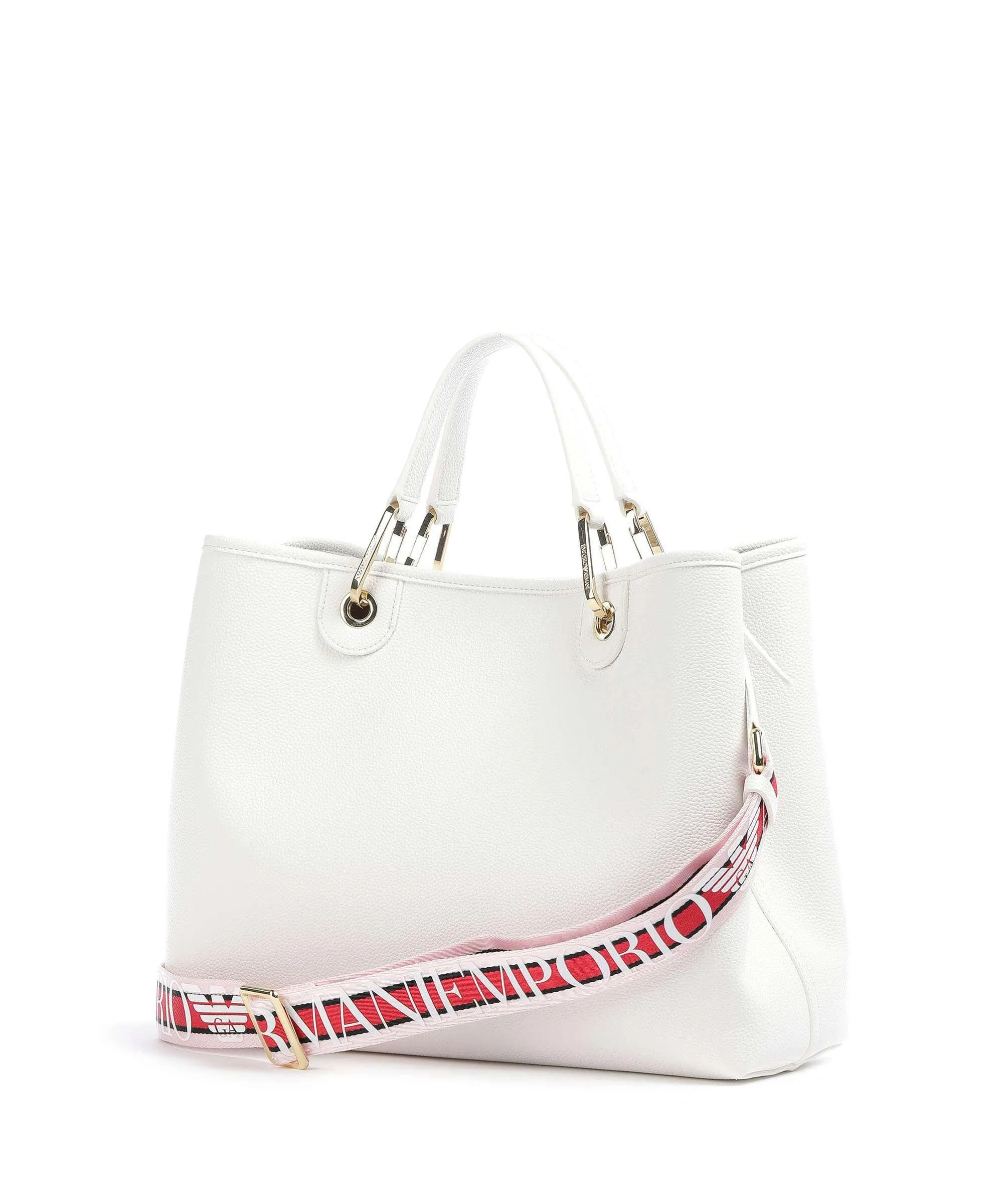  Emporio Armani My EA Borsa a mano pelle sintetica bianco  