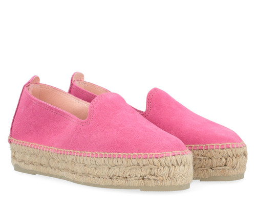 Espadrillas Manebí Hamptons in camoscio rosa