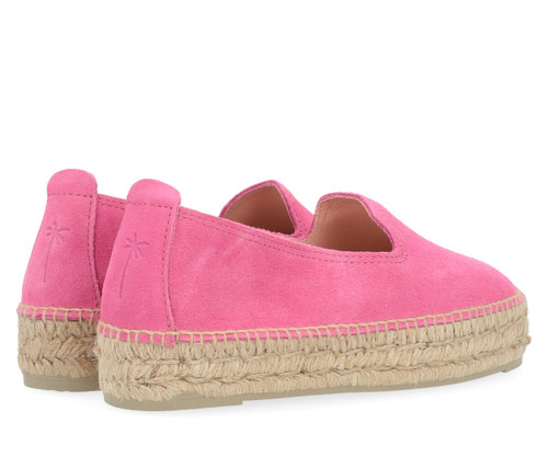 Espadrillas Manebí Hamptons in camoscio rosa