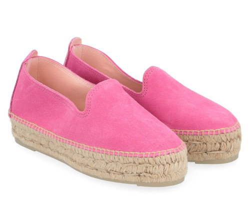 Espadrillas Manebí Hamptons in camoscio rosa