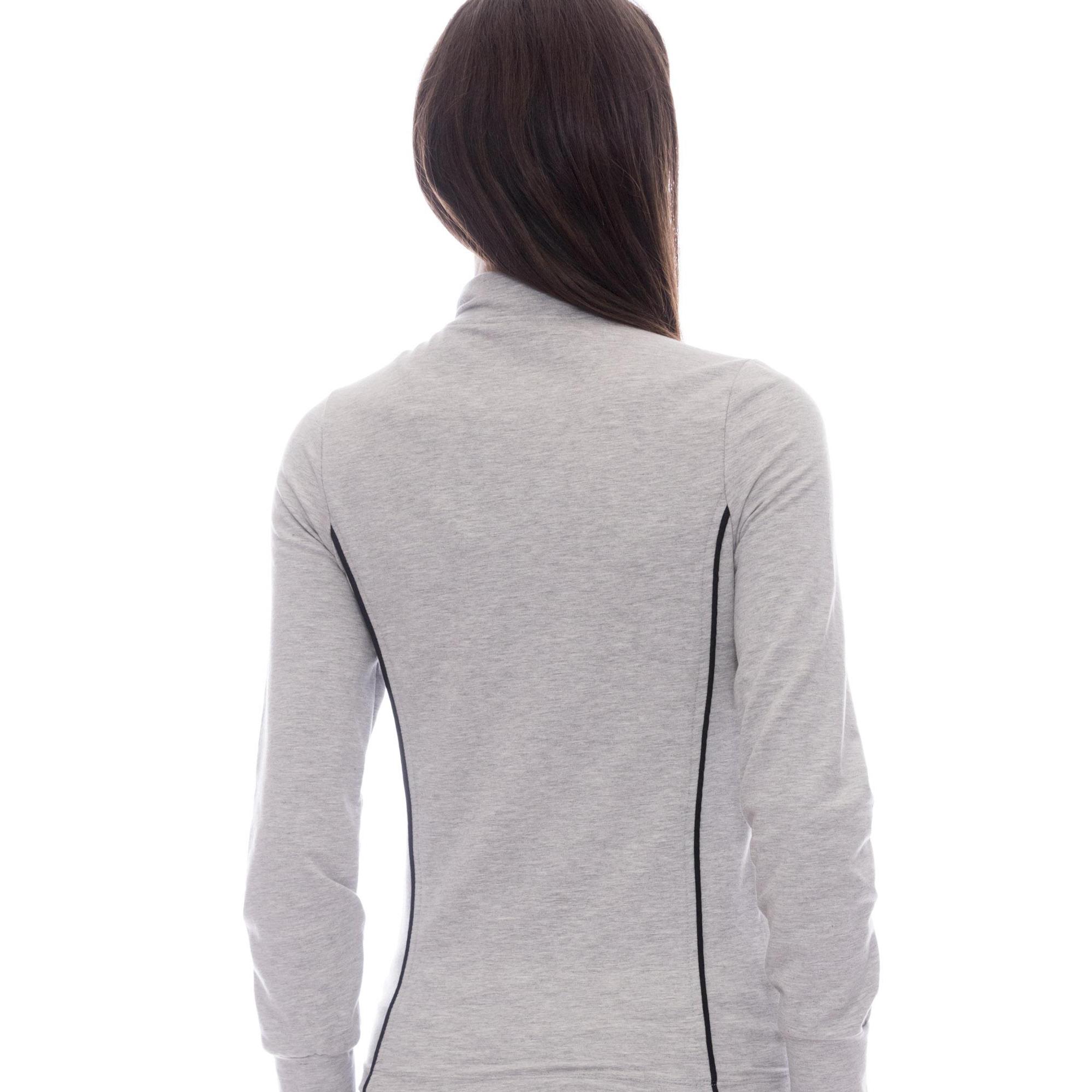 Felpa da donna con collo in piedi e zip Leone 1947 Apparel Sport