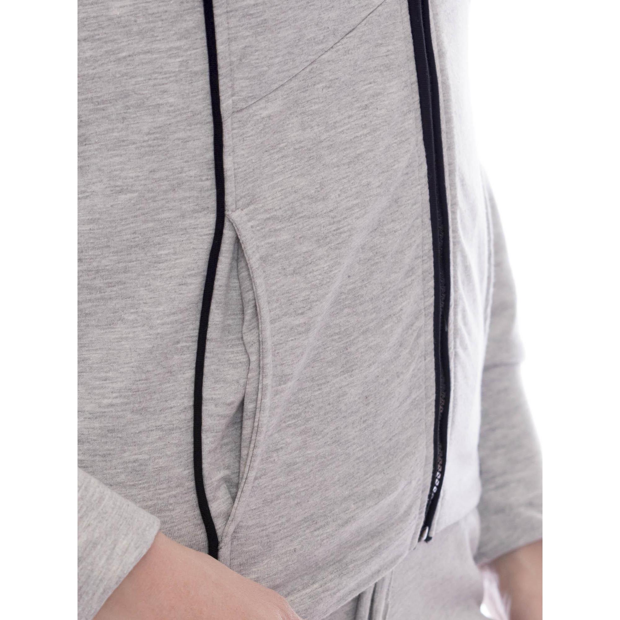 Felpa da donna con collo in piedi e zip Leone 1947 Apparel Sport