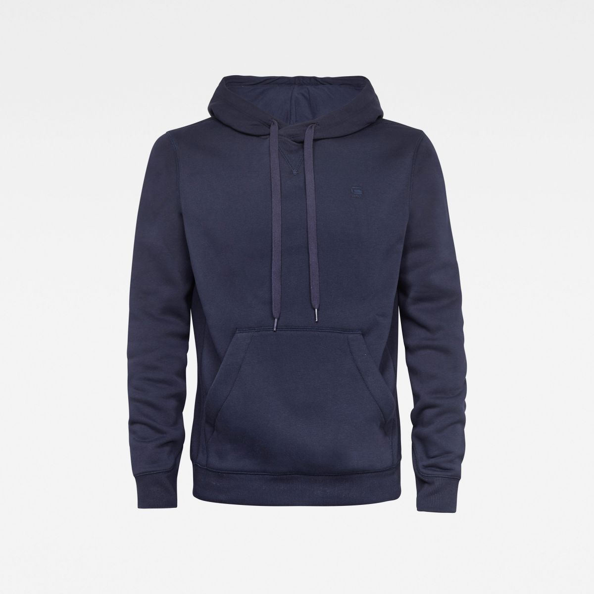 FELPA Uomo G-STAR D16121 C235 BASIC HOODED SWEAT 6067 SARTHO BLUE BRUSHED