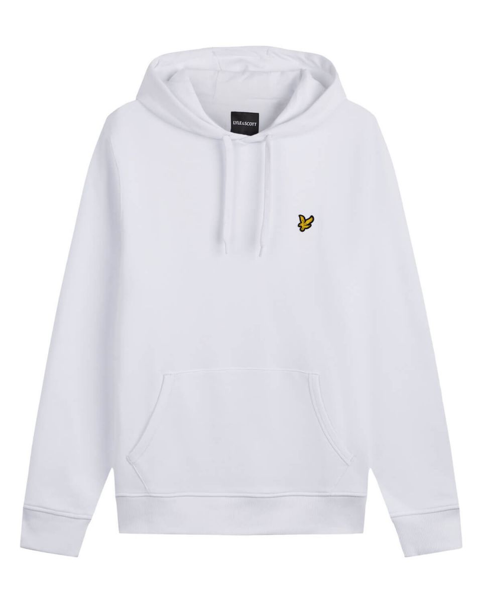 FELPA Uomo LYLE & SCOTT 1874 ML416VOG PULLOVER HOODIE 626 WHITE