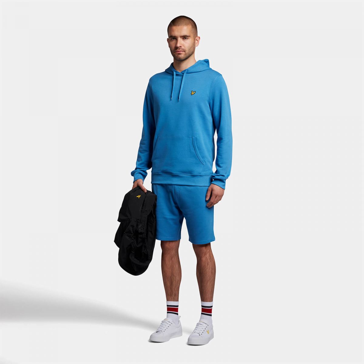 FELPA Uomo LYLE & SCOTT 1874 ML416VOG PULLOVER HOODIE W58 SPRING BLUE