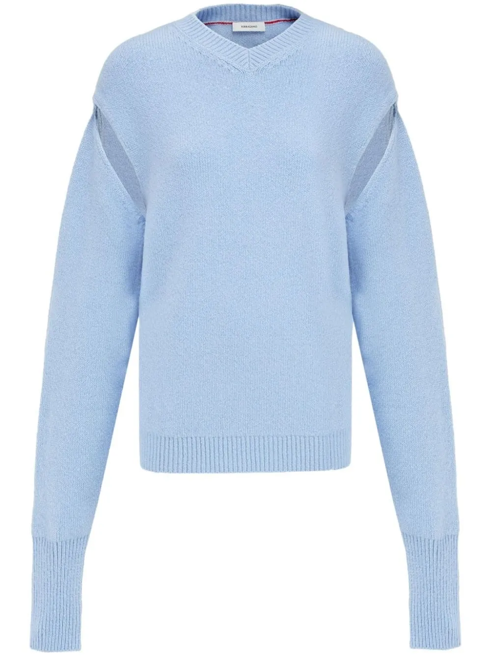 Ferragamo-Maglione a strati in cashmere