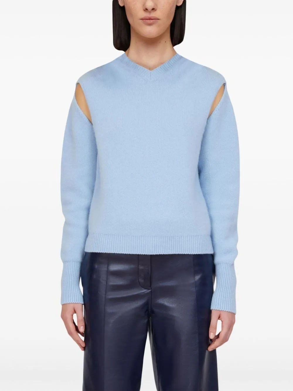 Ferragamo-Maglione a strati in cashmere