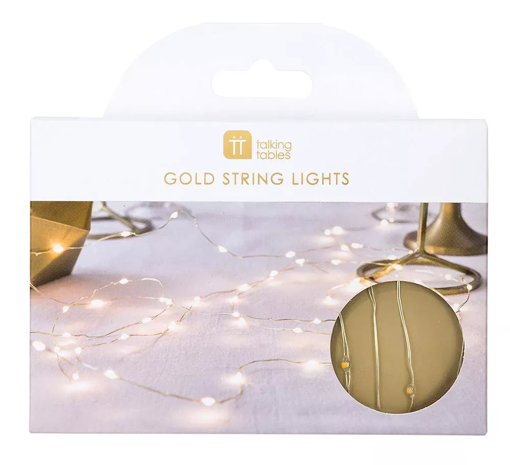 Filo di luci a LED bianco caldo 3m
