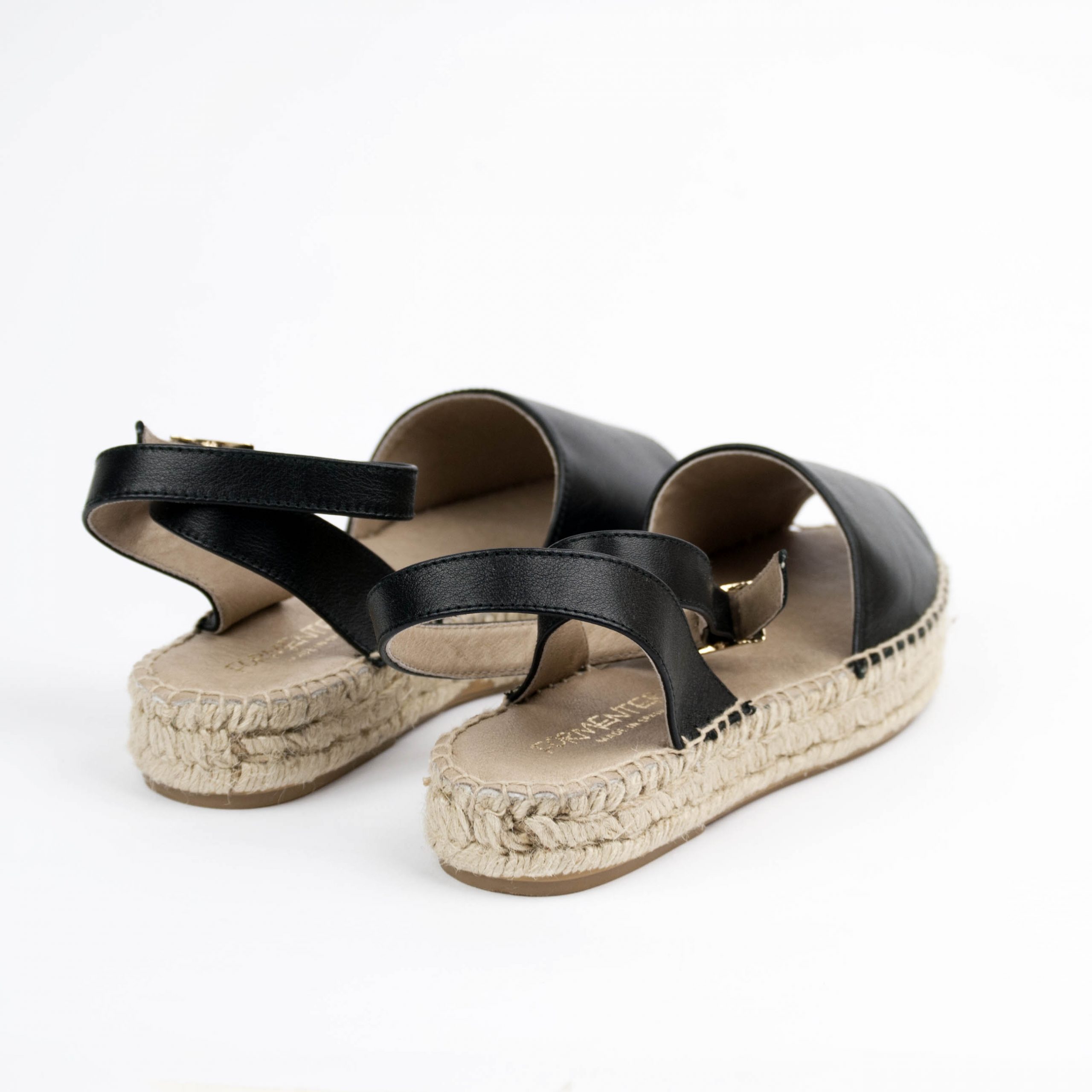 Formentera espadrillas in pelle col. nero