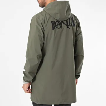 Giacca a vento con cappuccio Barlou Verde Khaki