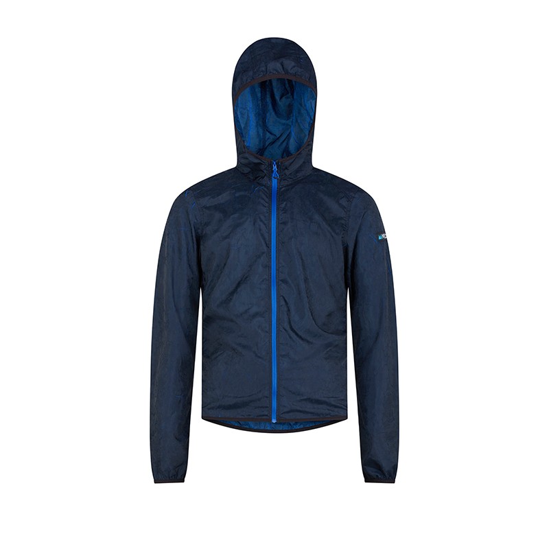 Giacca antivento con Cappuccio Lava Blu Uomo
