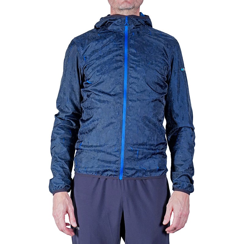 Giacca antivento con Cappuccio Lava Blu Uomo