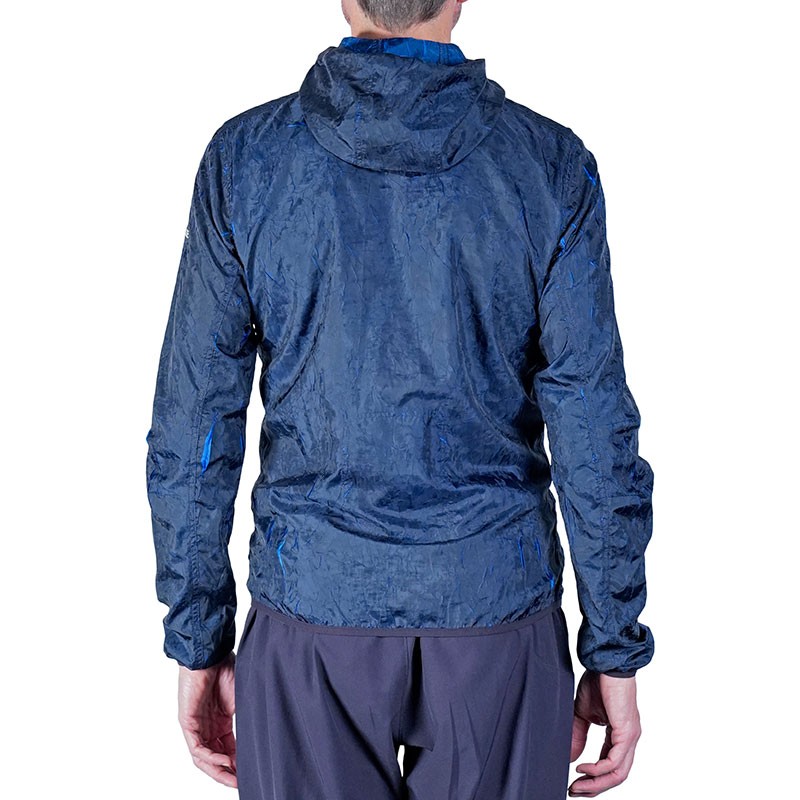 Giacca antivento con Cappuccio Lava Blu Uomo