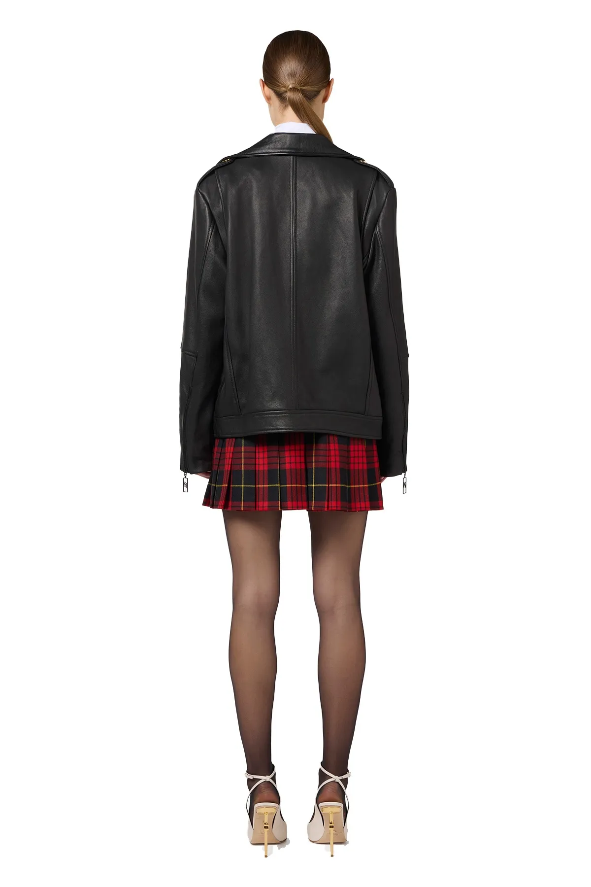 Giacca Biker Over in Pelle ELISABETTA FRANCHI donna