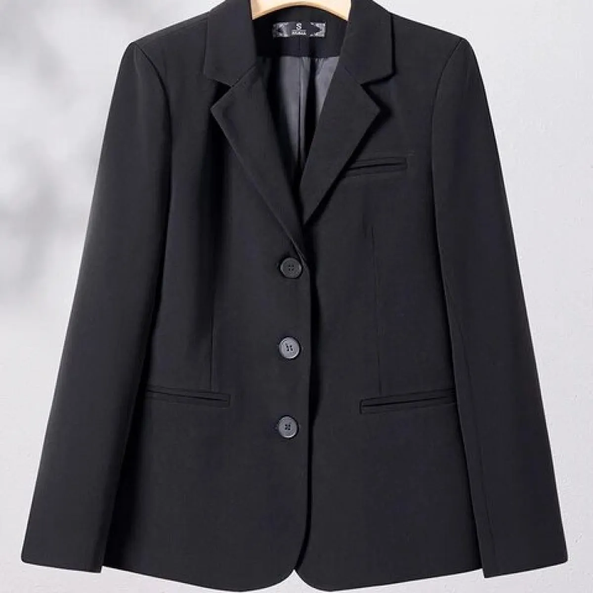Giacca da donna blazer da donna rosa albicocca nero kaki Giacca da donna a maniche lunghe monopetto da lavoro Cappotto formale p