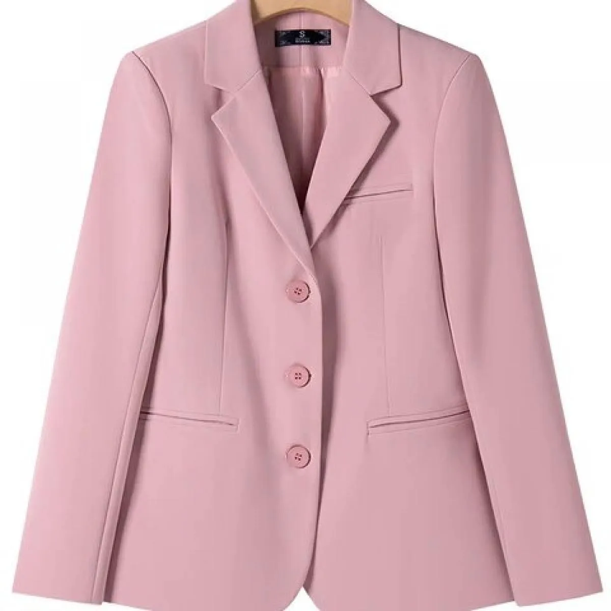 Giacca da donna blazer da donna rosa albicocca nero kaki Giacca da donna a maniche lunghe monopetto da lavoro Cappotto formale p