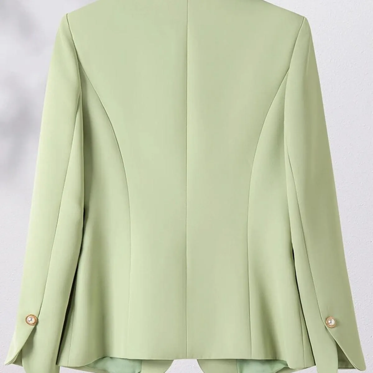 Giacca da donna verde bianco nero marrone giacca da donna giacca femminile manica lunga bottone singolo cappotto formale autunno