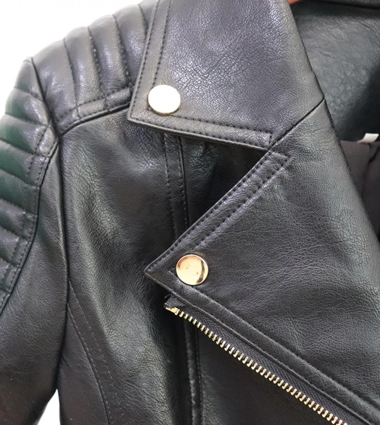 Giacca da moto in pelle da donna Nuovo autunno inverno Cappotto base Colletto con risvolto Cerniera diagonale Chic Giacche da do
