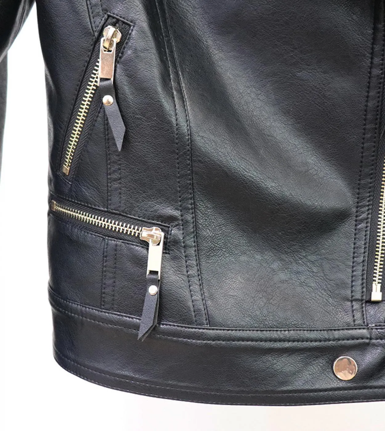 Giacca da moto in pelle da donna Nuovo autunno inverno Cappotto base Colletto con risvolto Cerniera diagonale Chic Giacche da do