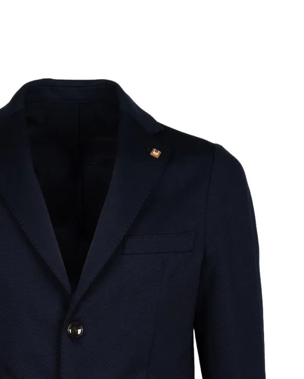 GIACCA IL BUON VINO BLU NAVY OUTFIT