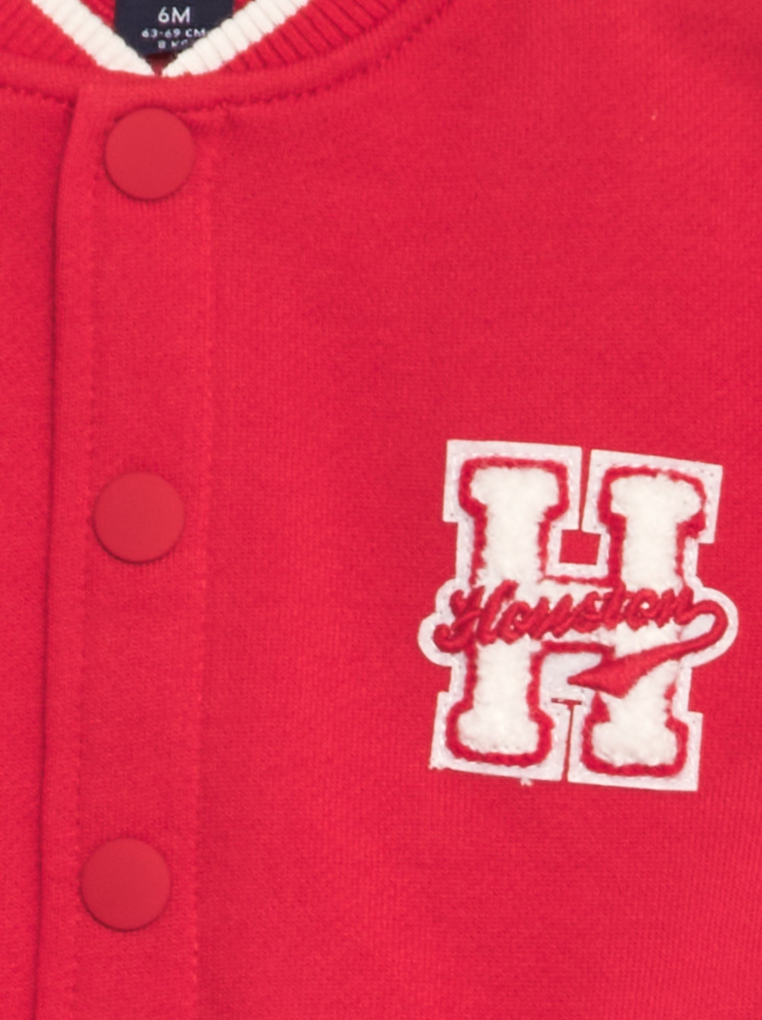 Giacca in stile college americano - ROSSO
