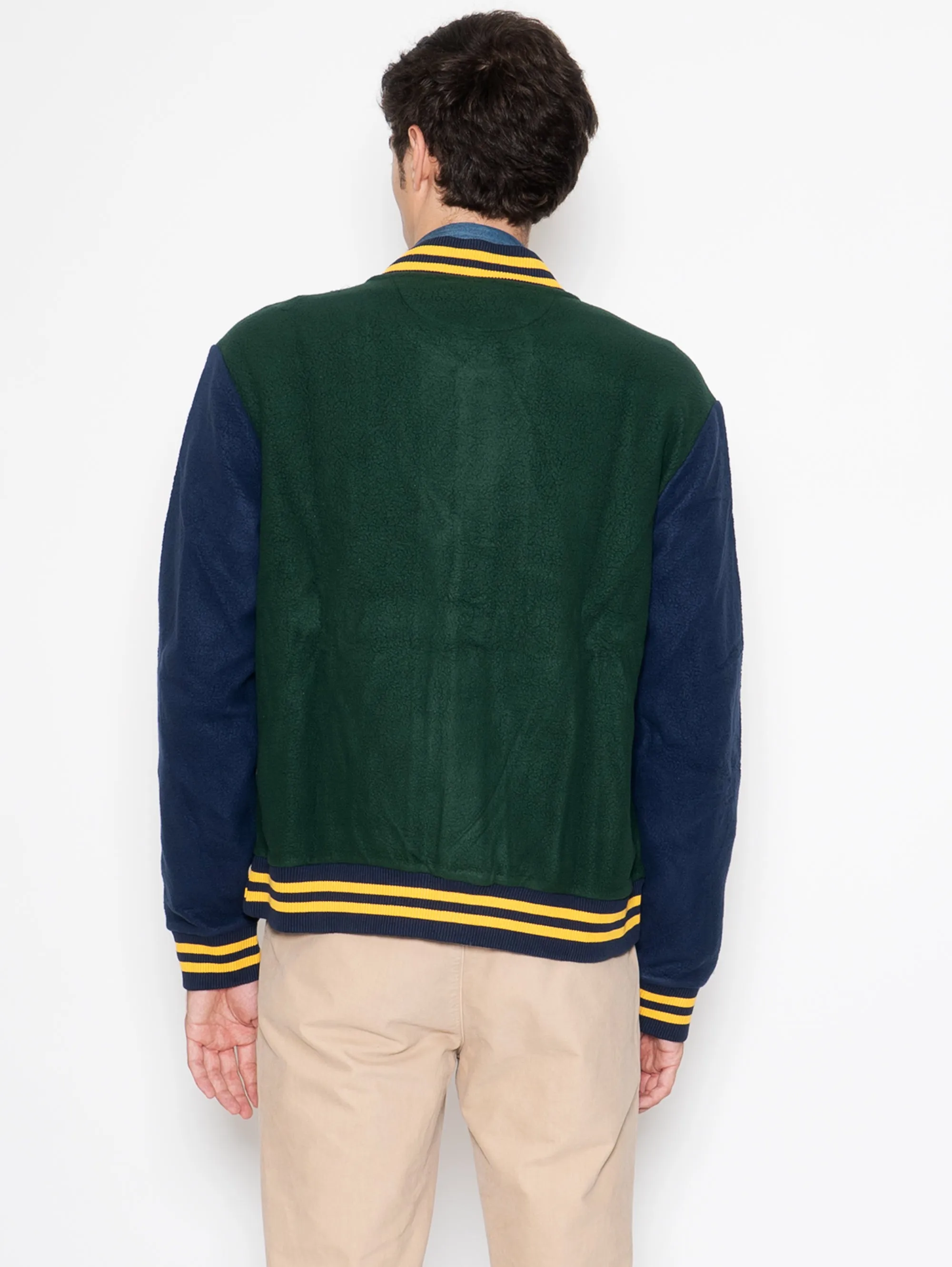 Giacca Stile Baseball Verde