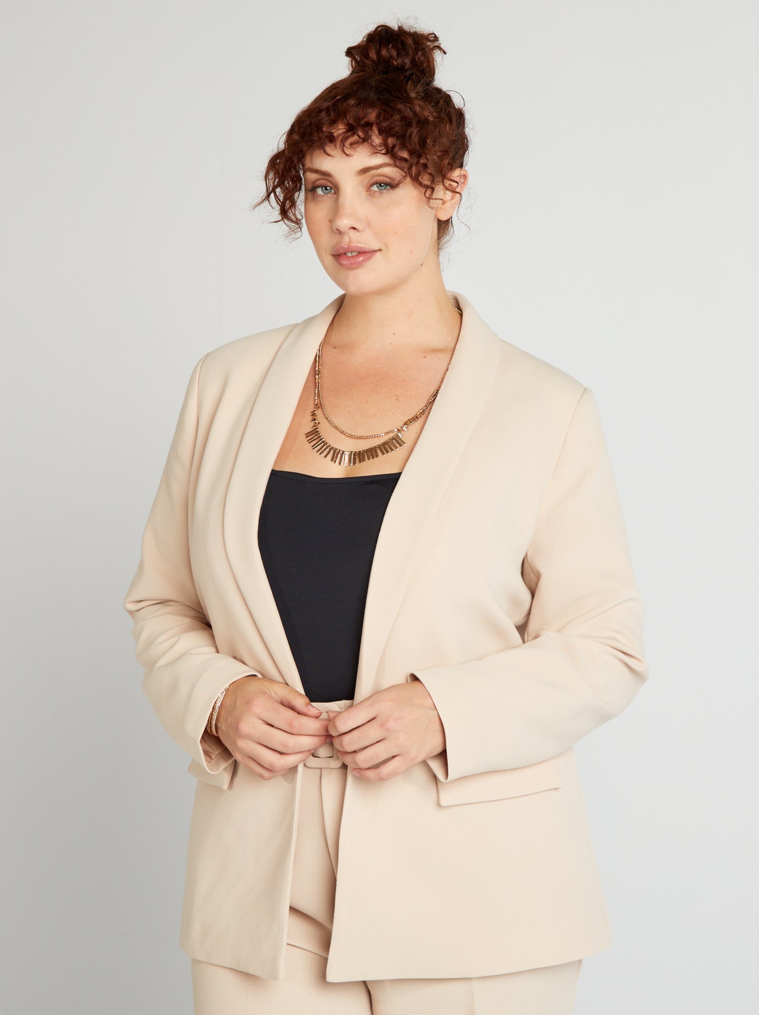 Giacca tailleur - BEIGE