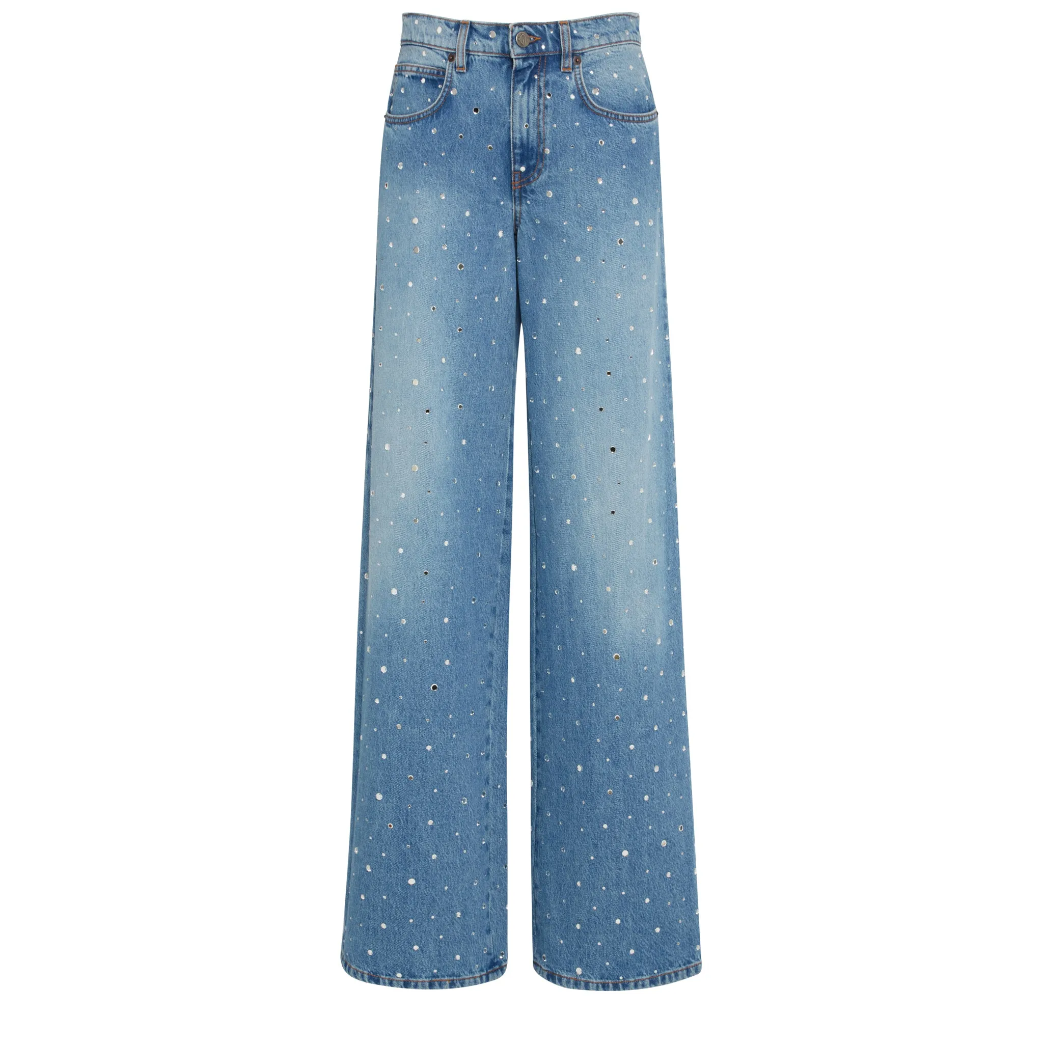 GIUSEPPE DI MORABITO  Jeans a gamba larga in denim blu