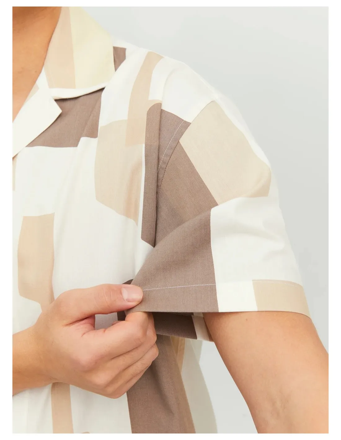 JACK & JONES UOMO JPRBLAMOTIVE PRINT RESORT SHIRT