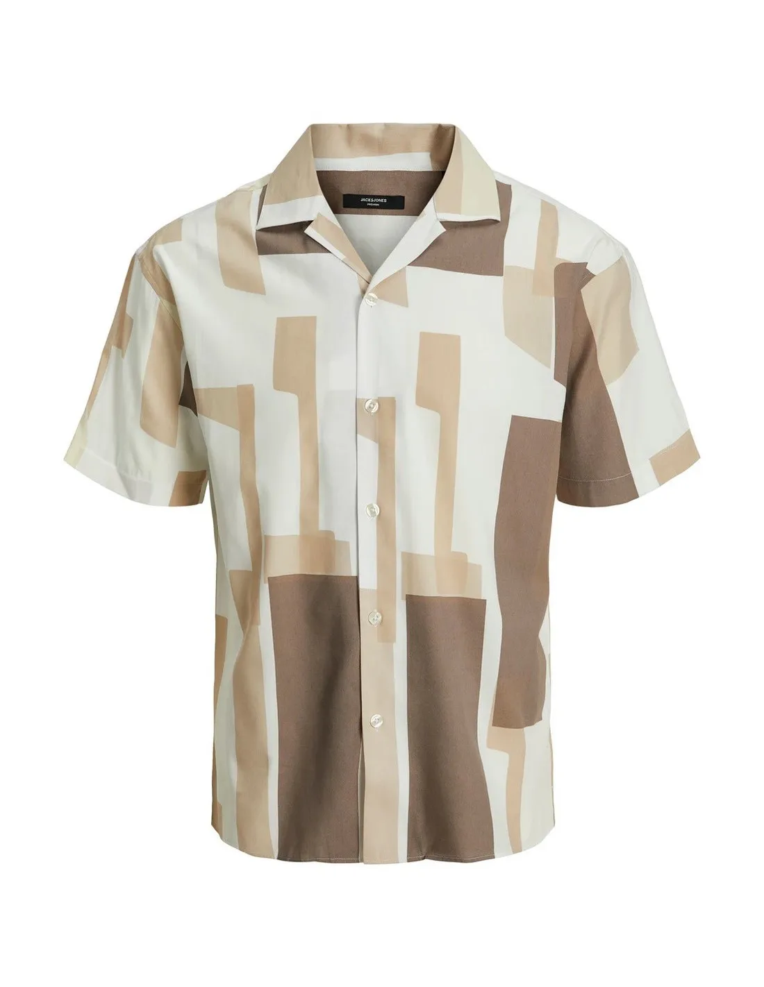 JACK & JONES UOMO JPRBLAMOTIVE PRINT RESORT SHIRT