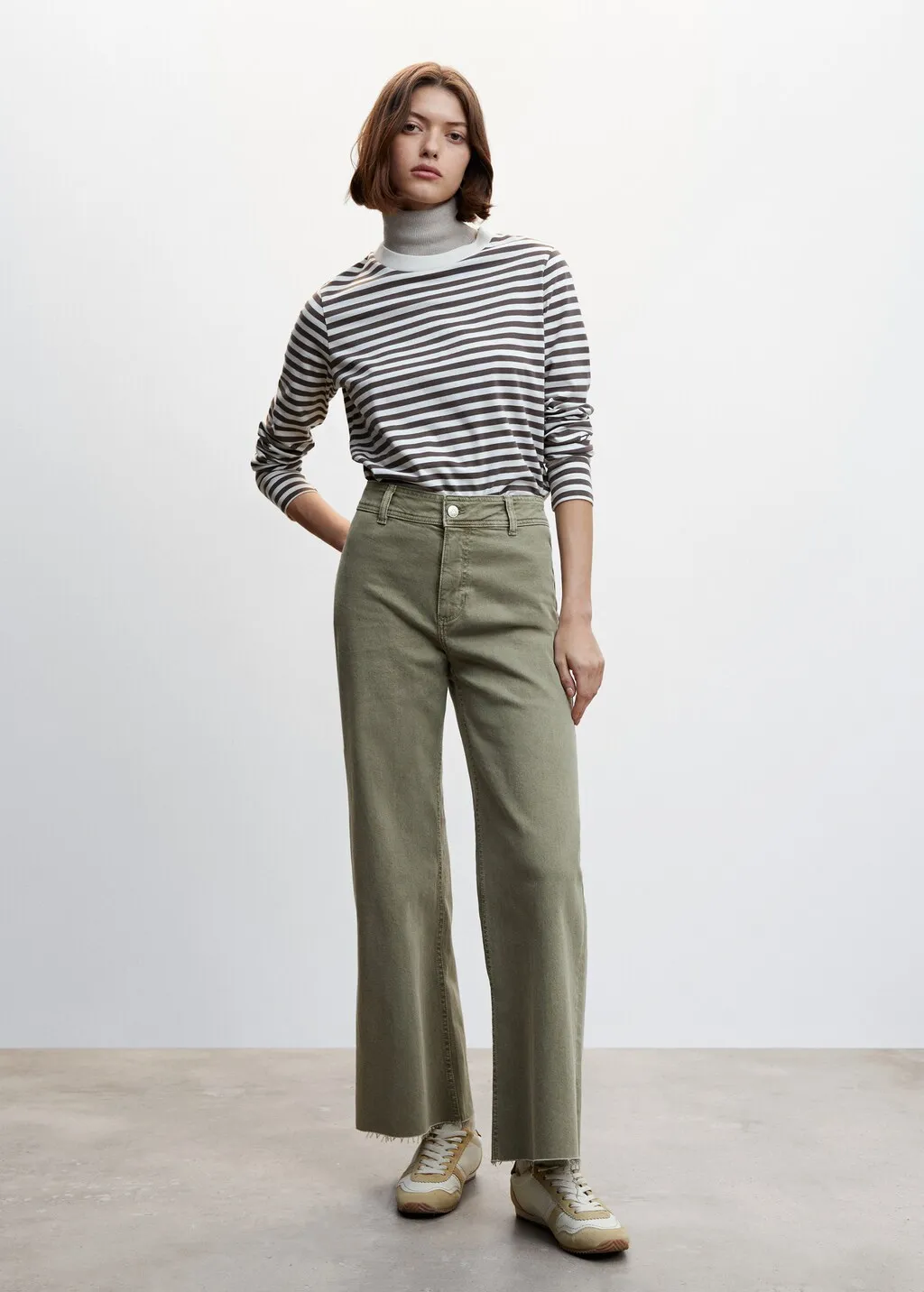 Jeans culotte vita alta