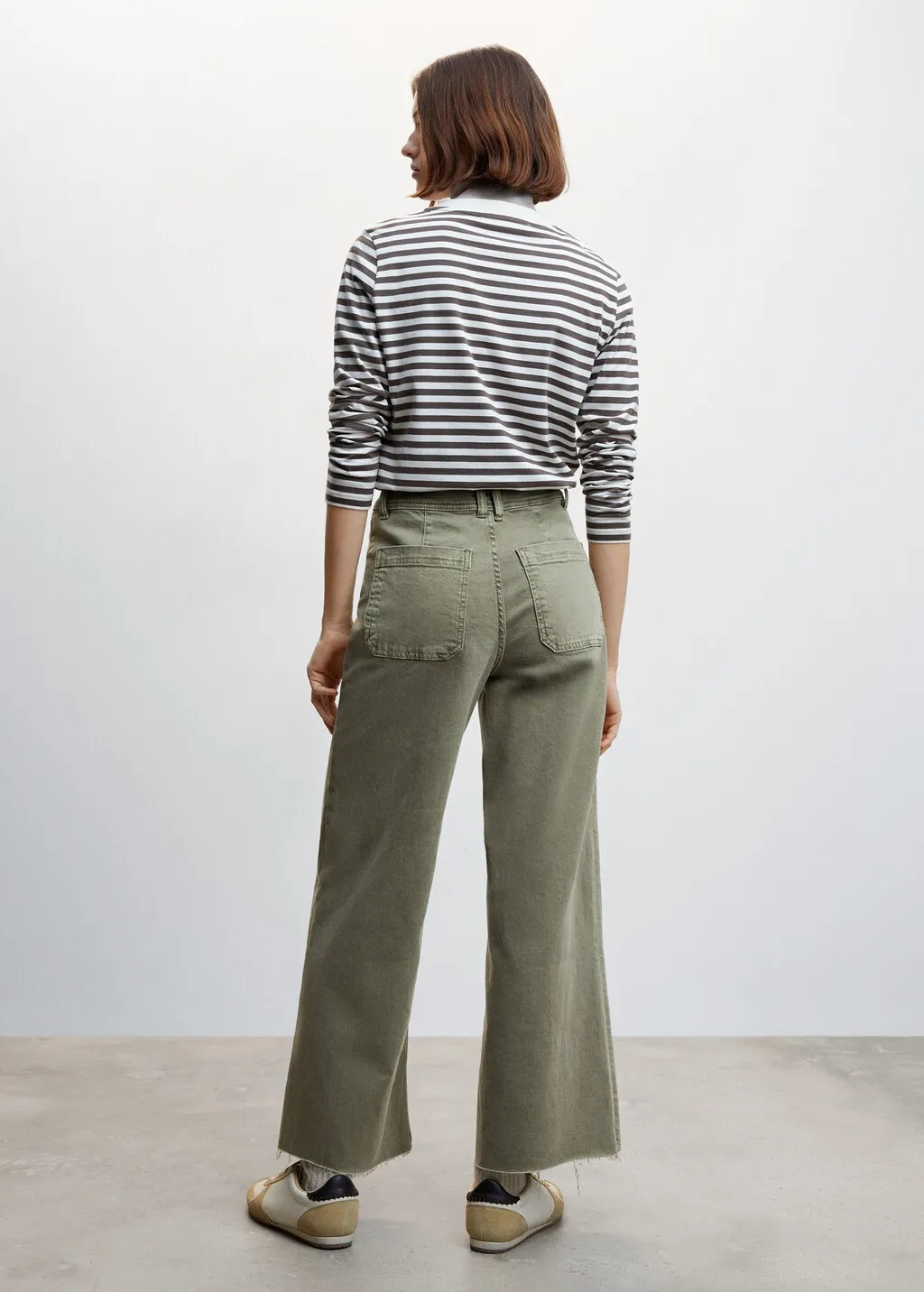 Jeans culotte vita alta