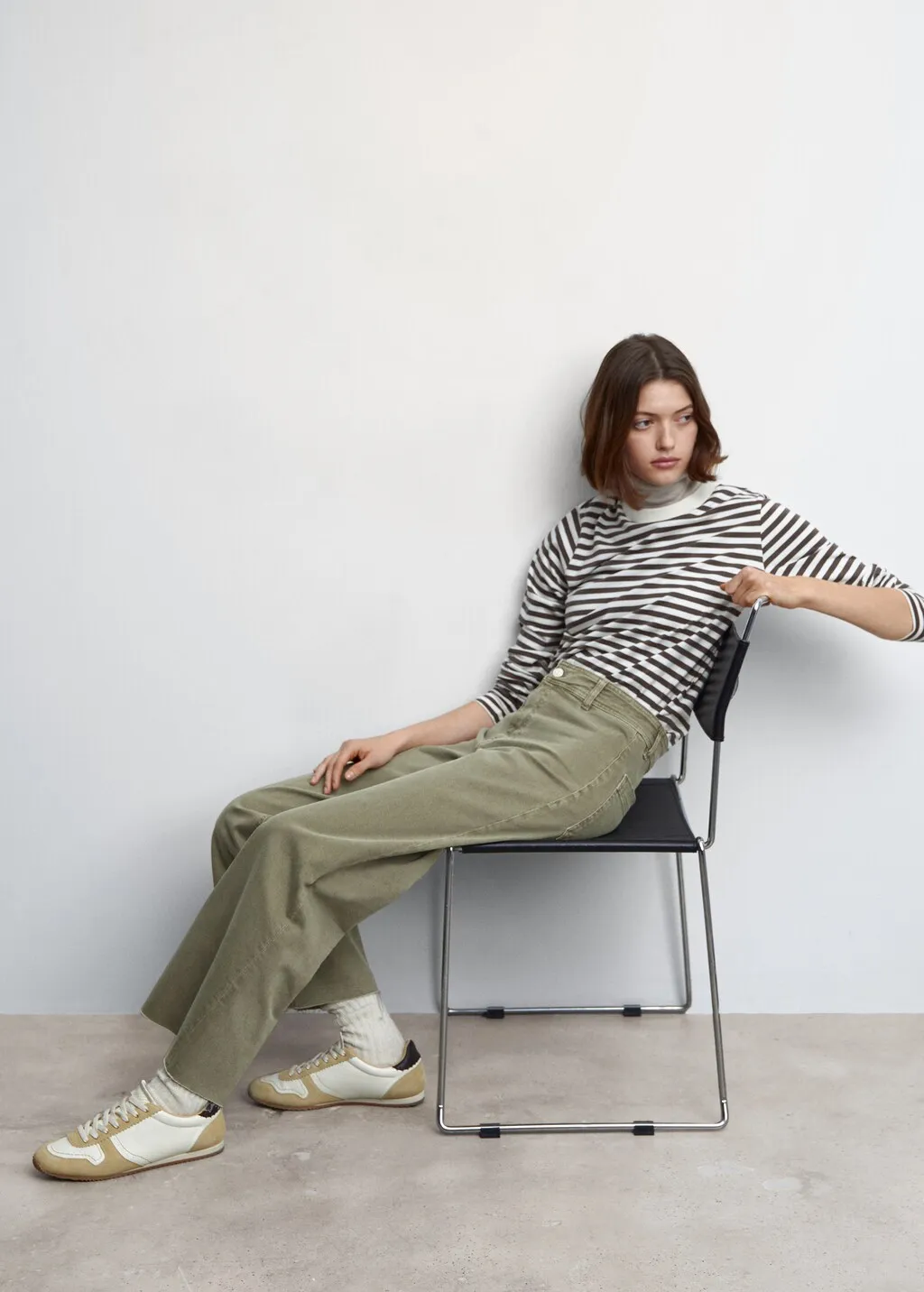 Jeans culotte vita alta