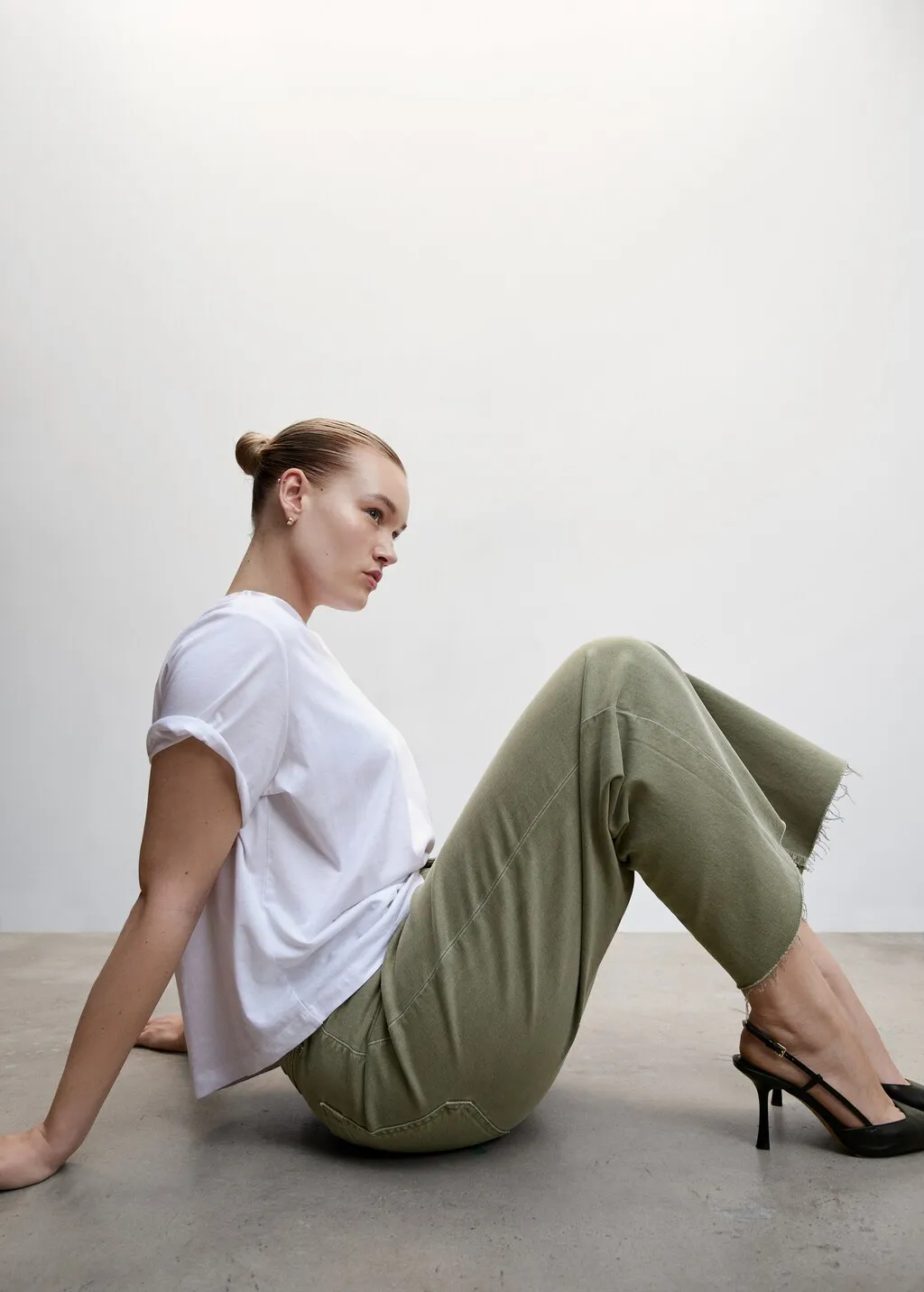 Jeans culotte vita alta