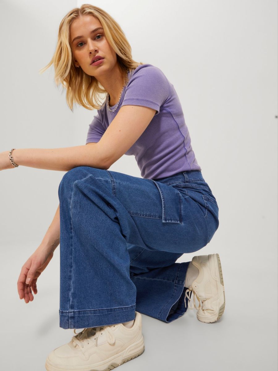 JEANS Donna JJXX 12241211 TOKIO ASHA WIDE DARK BLUE DENIM