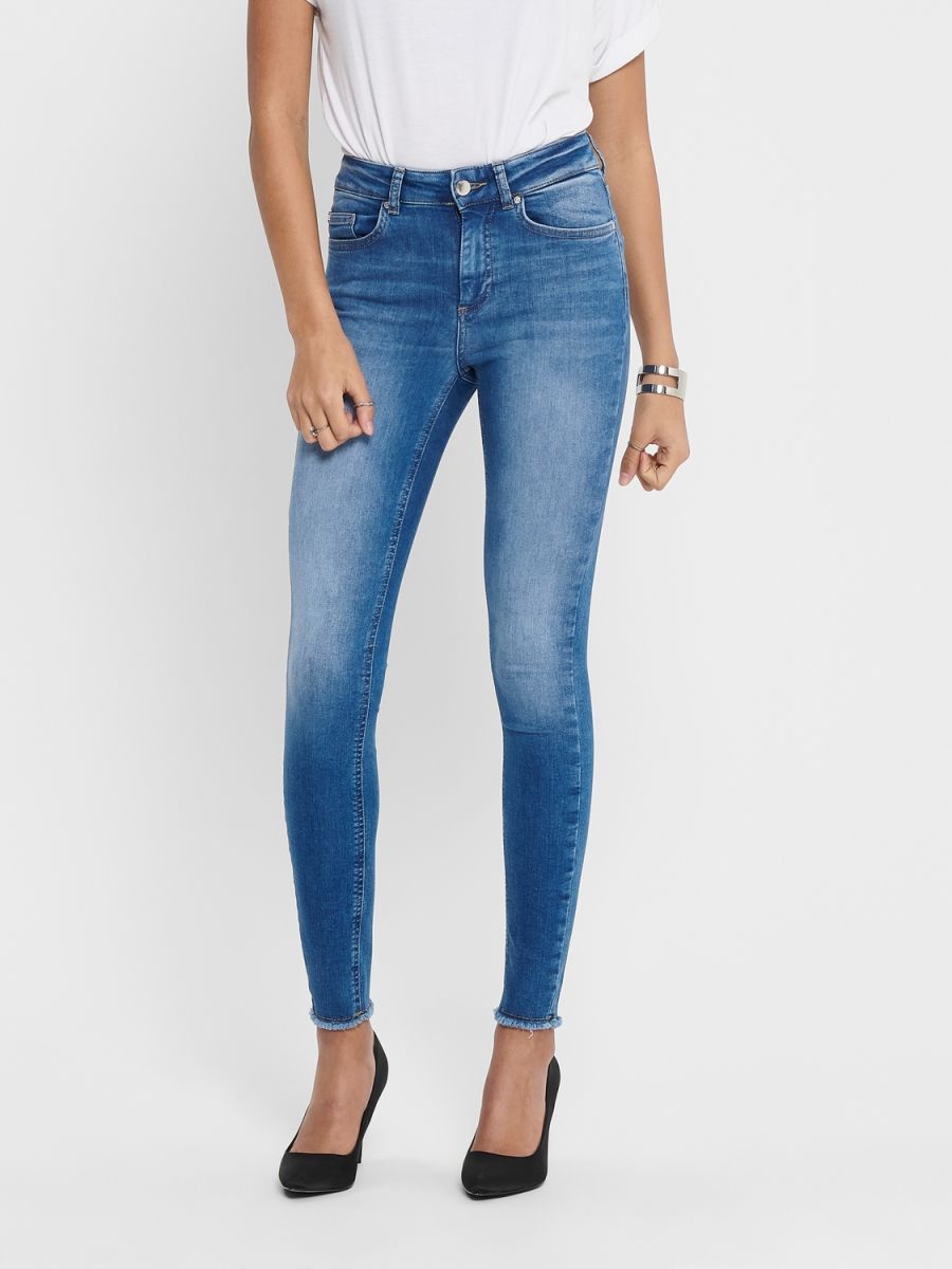 JEANS Donna ONLY 15195681 BLUSH MD SK DENIM MEDIUM BLUE