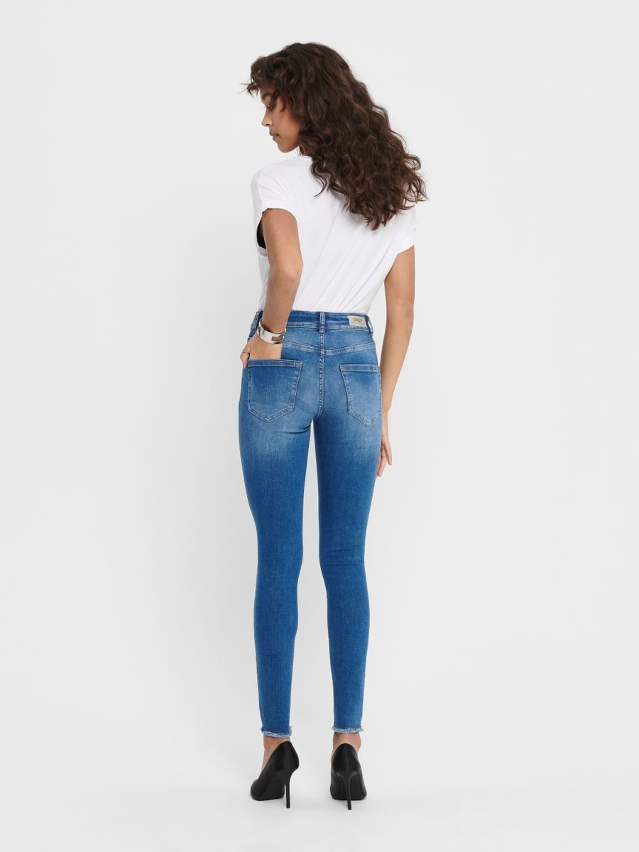 JEANS Donna ONLY 15195681 BLUSH MD SK DENIM MEDIUM BLUE