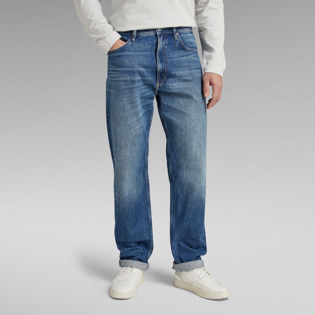 JEANS Uomo G-STAR D20960-D967 TYPE 49 RELAXED STRAIGHT D331 FADED HARBOR