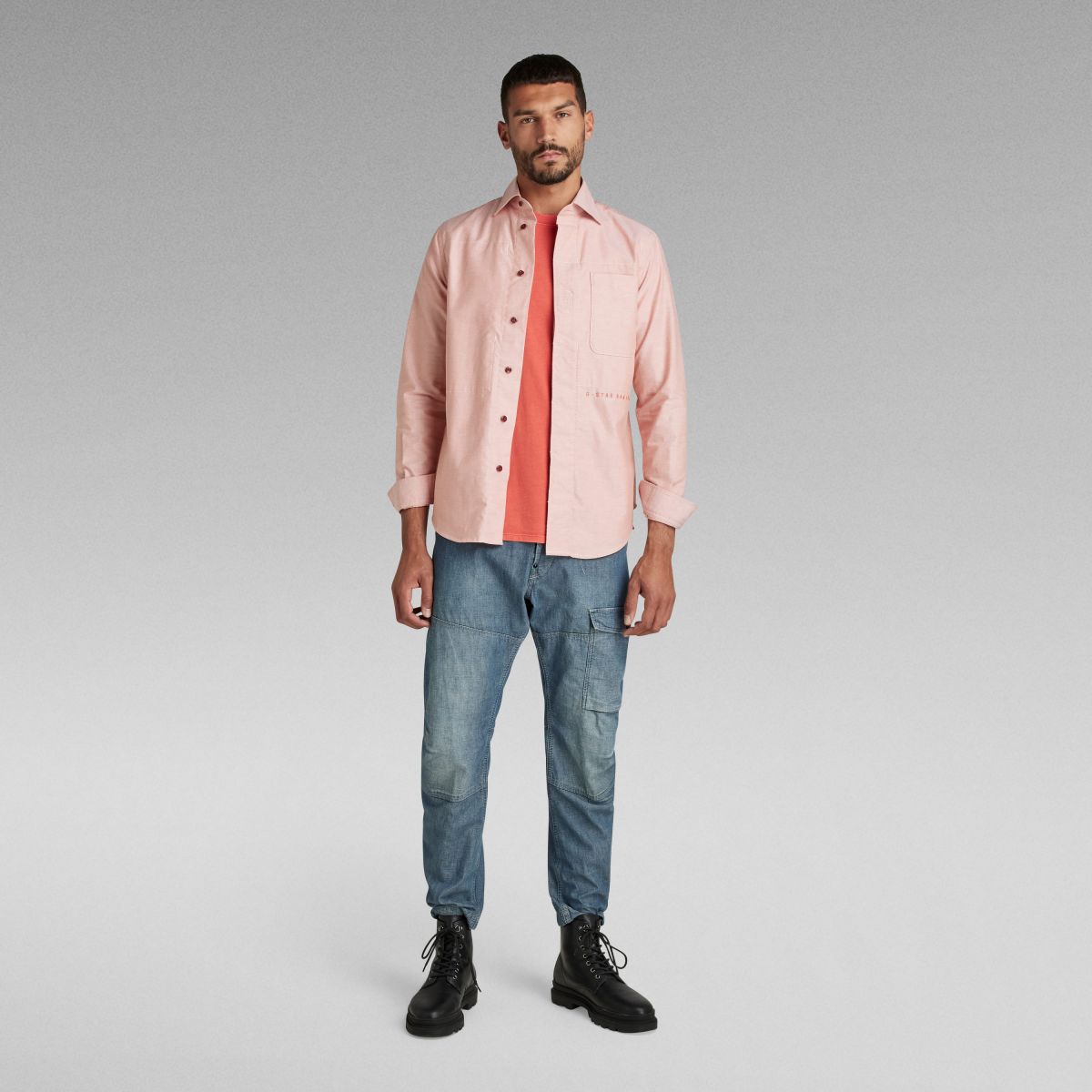 JEANS Uomo G-STAR D21483-C611 - BEARING 3D CARGO CHAMBRAY WOVEN