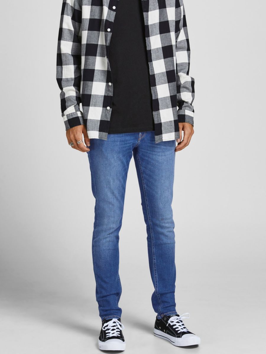 JEANS Uomo JACK&JONES 12185831 LIAM BLUE DENIM