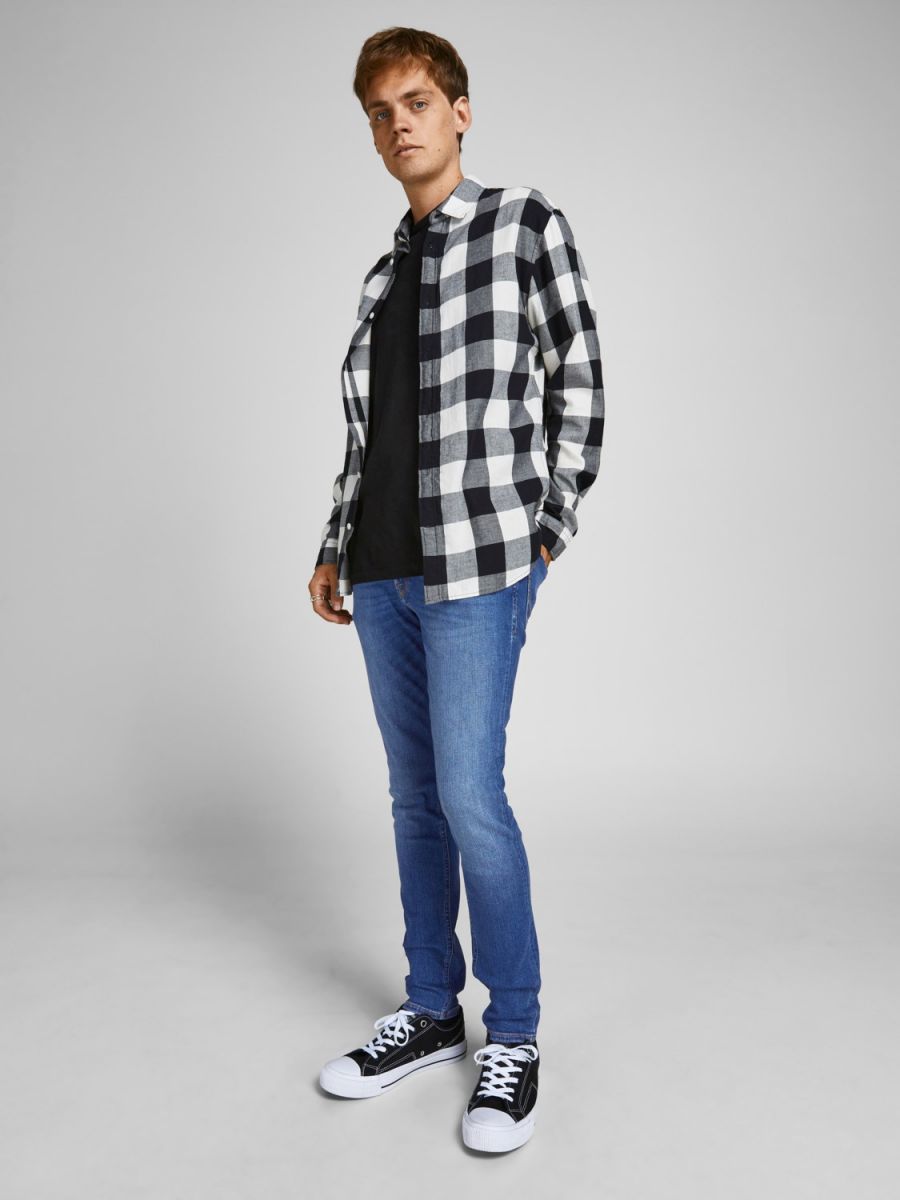 JEANS Uomo JACK&JONES 12185831 LIAM BLUE DENIM