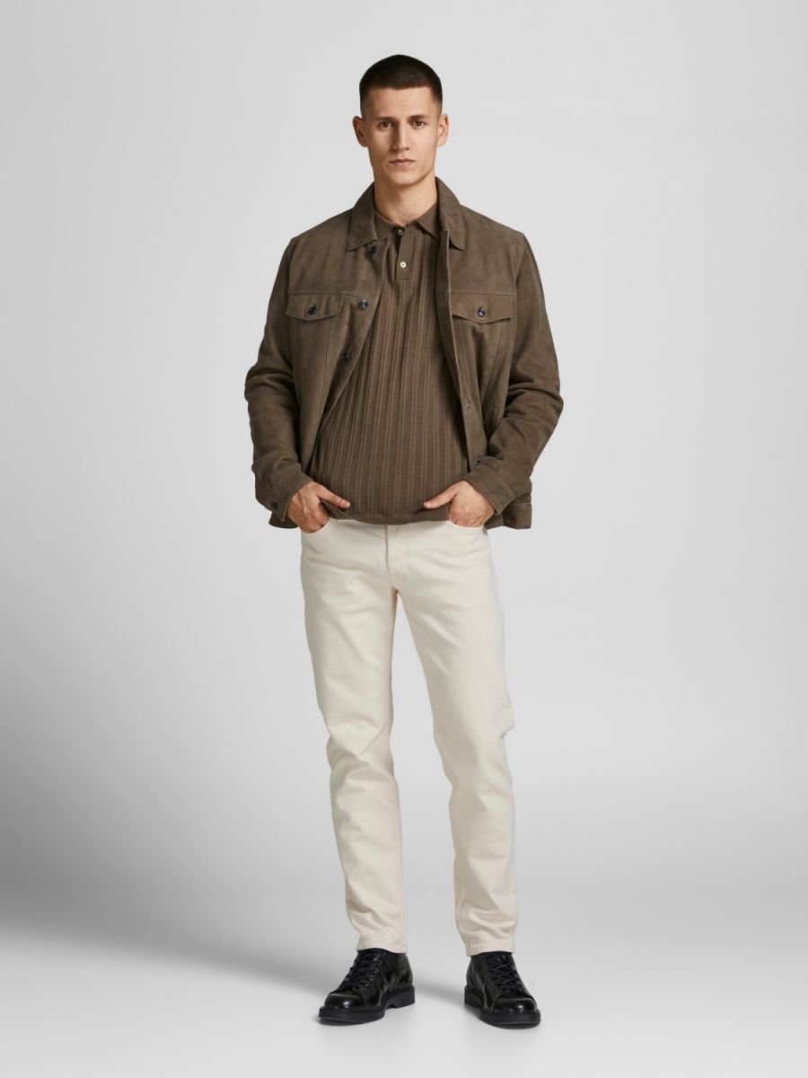 JEANS Uomo JACK&JONES 12204316 MIKE ECRU