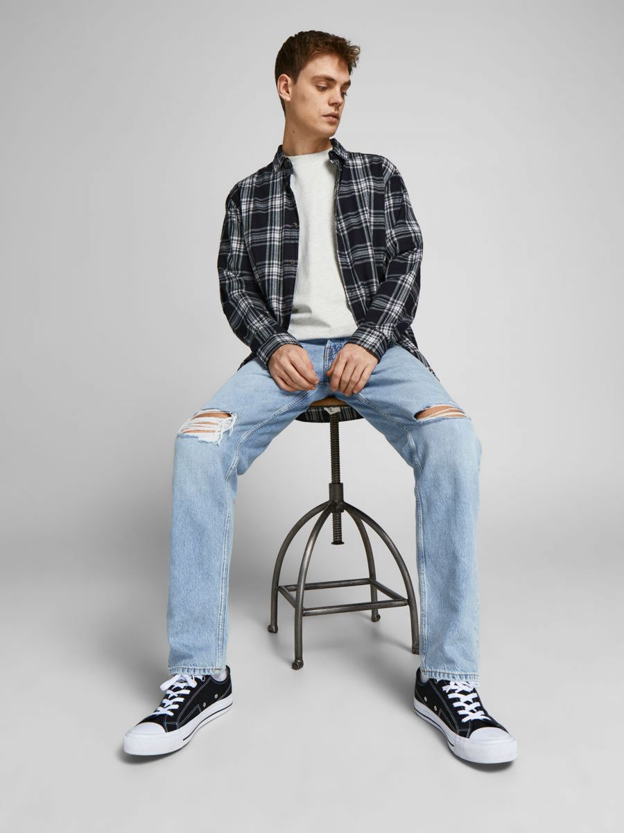 JEANS Uomo JACK&JONES 12204319 CHRIS BLUE DENIM