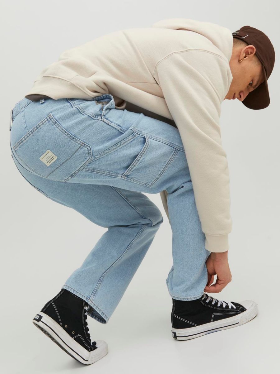 JEANS Uomo JACK&JONES 12229556 EDDIE BLUE DENIM
