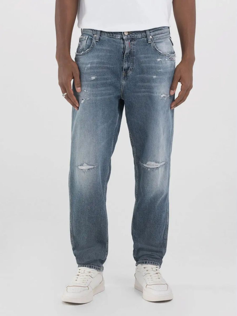 JEANS Uomo REPLAY M1030Q.773.664 SANDOT 009 MEDIUN BLUE