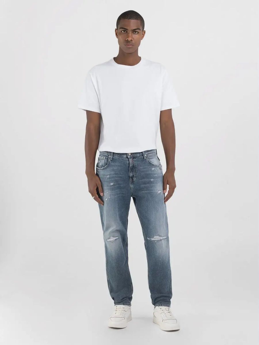 JEANS Uomo REPLAY M1030Q.773.664 SANDOT 009 MEDIUN BLUE