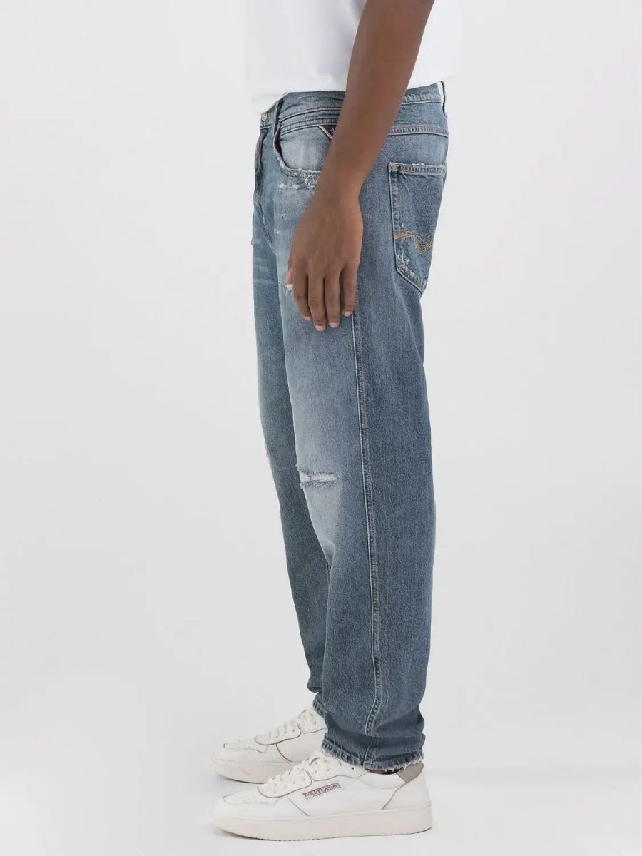 JEANS Uomo REPLAY M1030Q.773.664 SANDOT 009 MEDIUN BLUE